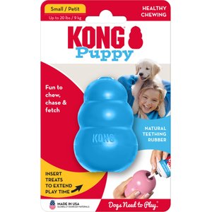 KONG Puppy Chew Dog Toy, Blue, Small