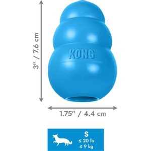 KONG Puppy Chew Dog Toy, Blue, Small