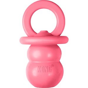 KONG Puppy Binkie Chew Dog Toy, Pink, Medium