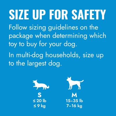 Show full view: KONG Puppy Binkie Chew Dog Toy, Blue, Small slide 5 of 12