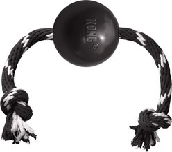 KONG Extreme Ball with Rope Dog Chew Toy, Large