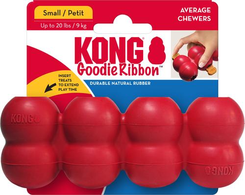 Show full view: KONG Goodie Ribbon Dog Toy, Red, Small slide 5 of 12