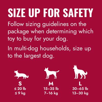 Show full view: KONG Goodie Ribbon Dog Toy, Red, Small slide 6 of 12