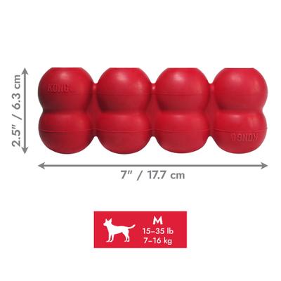 Show full view: KONG Goodie Ribbon Dog Toy, Red, Medium slide 3 of 11