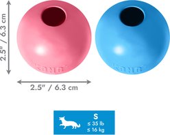 KONG Stuffable Puppy Ball Dog Toy, Color Varies, Small slide 2 of 9
