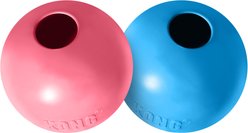 KONG Stuffable Puppy Ball Dog Toy, Color Varies, Small