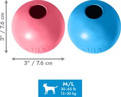 KONG Stuffable Puppy Ball Dog Toy, Color Varies, Medium/Large slide 2 of 9