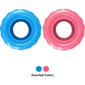 KONG Puppy Tires Dog Toy, Color Varies, Small