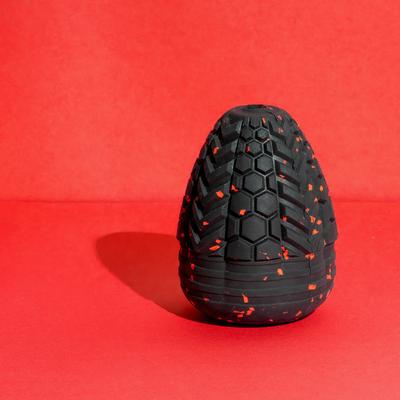 Show full view: Chew King by Mammoth Supreme Tough Treater Treat Dispensing Dog Toy, Black & Red, Medium slide 7 of 11