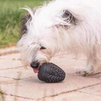 Show full view: Chew King by Mammoth Supreme Tough Treater Treat Dispensing Dog Toy, Black & Red, Medium slide 8 of 11