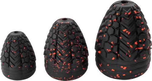 Show full view: Chew King by Mammoth Supreme Tough Treater Treat Dispensing Dog Toy, Black & Red, Medium slide 3 of 11