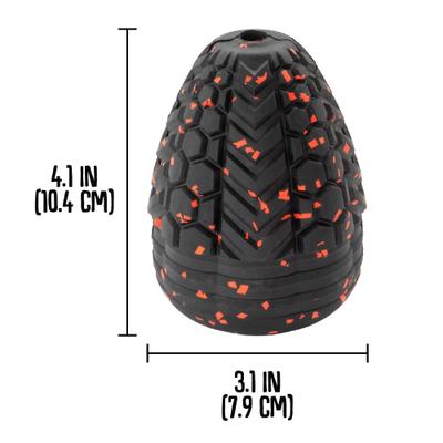 Show full view: Chew King by Mammoth Supreme Tough Treater Treat Dispensing Dog Toy, Black & Red, Large slide 3 of 11