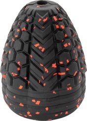 Chew King by Mammoth Supreme Tough Treater Treat Dispensing Dog Toy, Black & Red, Large