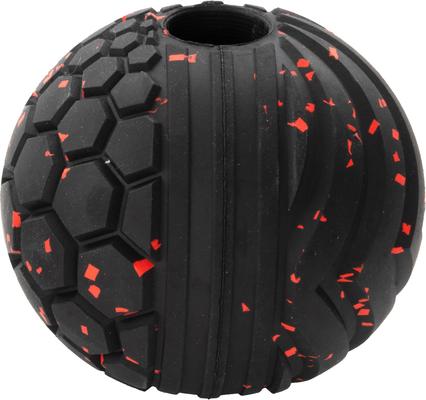 Show full view: Chew King by Mammoth Supreme Tough Fetch Ball Dog Toy, Black & Red, Medium: 3-in slide 2 of 10