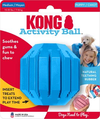 Show full view: KONG Puppy Activity Ball Dog Toy, Color Varies, Medium slide 5 of 13
