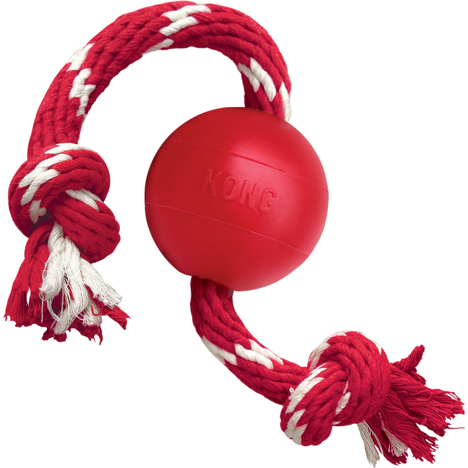 KONG Ball with Rope Dog Toy, Ball with Rope