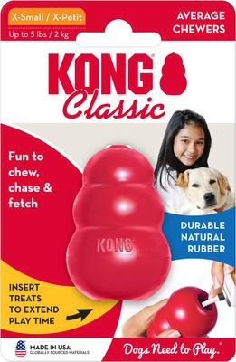 Show full view: KONG Classic Dog Toy, X-Small slide 4 of 12