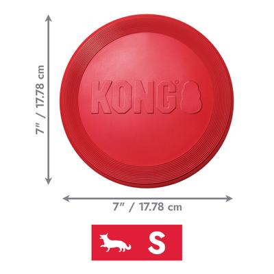 Show full view: KONG Classic Flyer Dog Toy, Small slide 3 of 12
