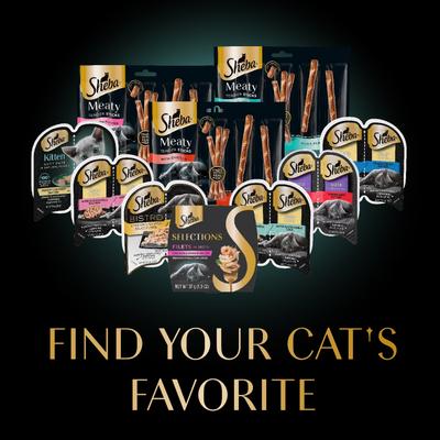 Show full view: Sheba Selections Filets in Broth Chicken Recipe Grain-Free Cat Meal Complement, 1.3-oz tray, case of 12 slide 10 of 11