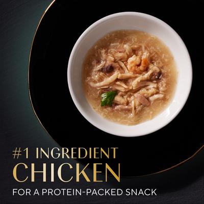 Show full view: Sheba Selections Filets in Broth Chicken & Shrimp Recipe Grain-Free Cat Meal Complement, 1.3-oz tray, case of 12 slide 4 of 11