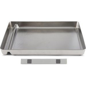 JOYRANGE Stainless Steel Cat Litter Box Tray, 22-in