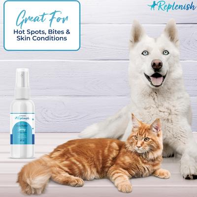Show full view: Replenish Dog Anti Itch Spray & Hot Spot Treatment, 4-fl oz bottle slide 7 of 8