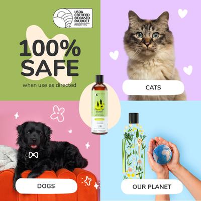 Show full view: kin+kind Flea & Tick Dog & Cat Shampoo, Lemongrass Scent, 12-fl oz bottle slide 5 of 11