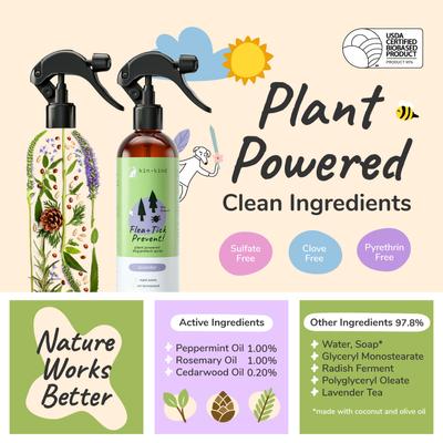 Show full view: kin+kind Flea+Tick Protect Lavender Dog Spray, 12-fl oz bottle slide 4 of 12