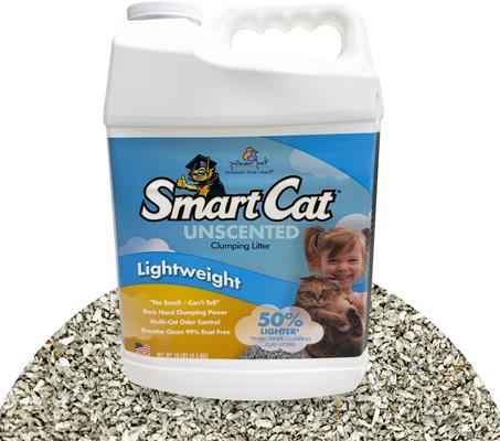 Show full view: SmartCat Lightweight Unscented Clumping Clay Cat Litter, 10-lb jug slide 10 of 12