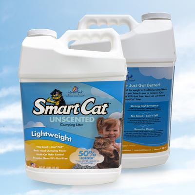 Show full view: SmartCat Lightweight Unscented Clumping Clay Cat Litter, 10-lb jug slide 5 of 12