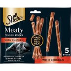 Sheba Meaty Tender Sticks Chicken Flavor Soft Adult Cat Treats, 5 count