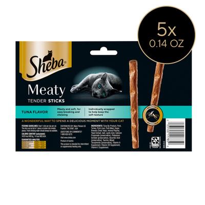 Show full view: Sheba Meaty Tender Sticks Tuna Flavor Soft Cat Treats, 5 count slide 3 of 11