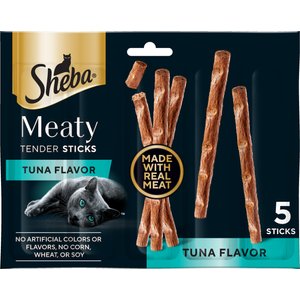 Sheba Meaty Tender Sticks Tuna Flavor Soft Cat Treats, 5 count