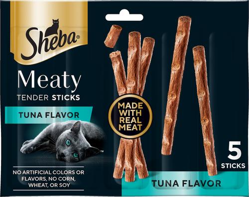 Sheba Meaty Sticks Cat Treats Variety Pack – 70 Count, 9.8 Oz, Veterinary Diet