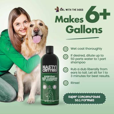 Show full view: Girl With The Dogs Nasty Critter! Everyday Deep Cleaning Dog Shampoo, 16-oz bottle slide 7 of 7