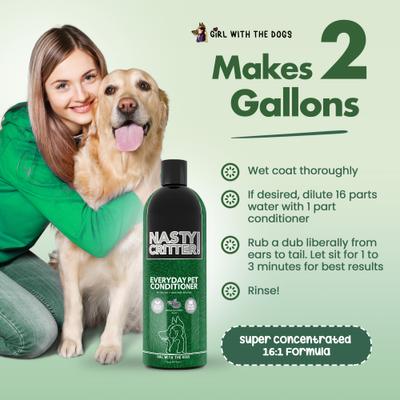 Show full view: Girl With The Dogs Nasty Critter! Everyday Deep Cleaning Dog Conditioner, 16-oz bottle slide 6 of 6