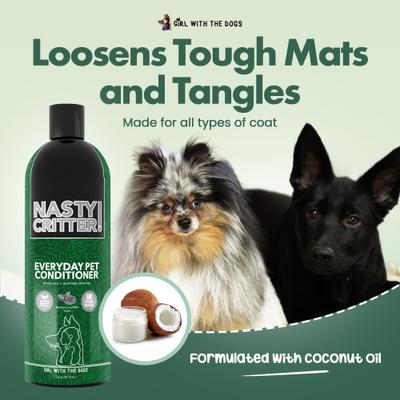 Show full view: Girl With The Dogs Nasty Critter! Everyday Deep Cleaning Dog Conditioner, 16-oz bottle slide 4 of 6