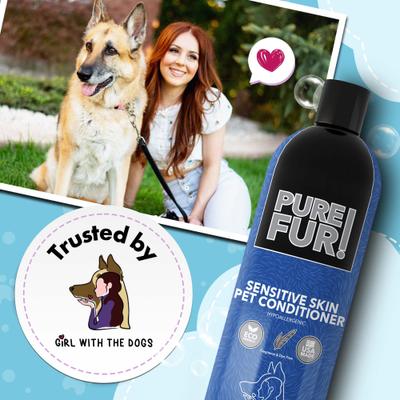 Show full view: Girl With The Dogs PURE FUR! Sensitive Skin Dog & Cat Conditioner, 16-oz bottle slide 2 of 6