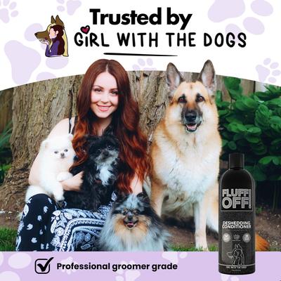Show full view: Girl With The Dogs Fluff Off! Natural Deshedding Dog & Cat Conditioner, 16-oz bottle slide 2 of 7