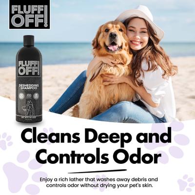 Show full view: Girl With The Dogs Fluff Off! Natural Deshedding Dog & Cat Shampoo, 16-oz bottle slide 5 of 7