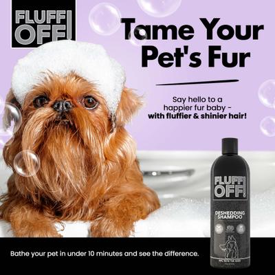 Show full view: Girl With The Dogs Fluff Off! Natural Deshedding Dog & Cat Shampoo, 16-oz bottle slide 3 of 7