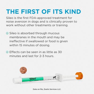Show full view: Sileo (dexmedetomidine oromucosal) Oromucosal Gel for Dogs, 0.09-mg/mL, 3-mL slide 4 of 10