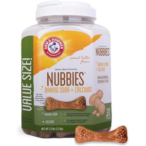 Arm & Hammer Products Original Peanut Butter Flavor Dog Dental Chews, 139 count
