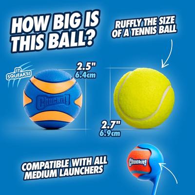 Show full view: Chuckit! Sport Launcher Ultra Ball Dog Toy, 18M, 3 count slide 5 of 8