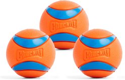 Chuckit! Ultra Ball Assorted Dog Toy, Orange, Medium, 3 count