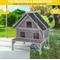 Show in main carousel: Aivituvin Wooden Outdoor Cat House with Metal Roof, Gray, Medium slide 5 of 6