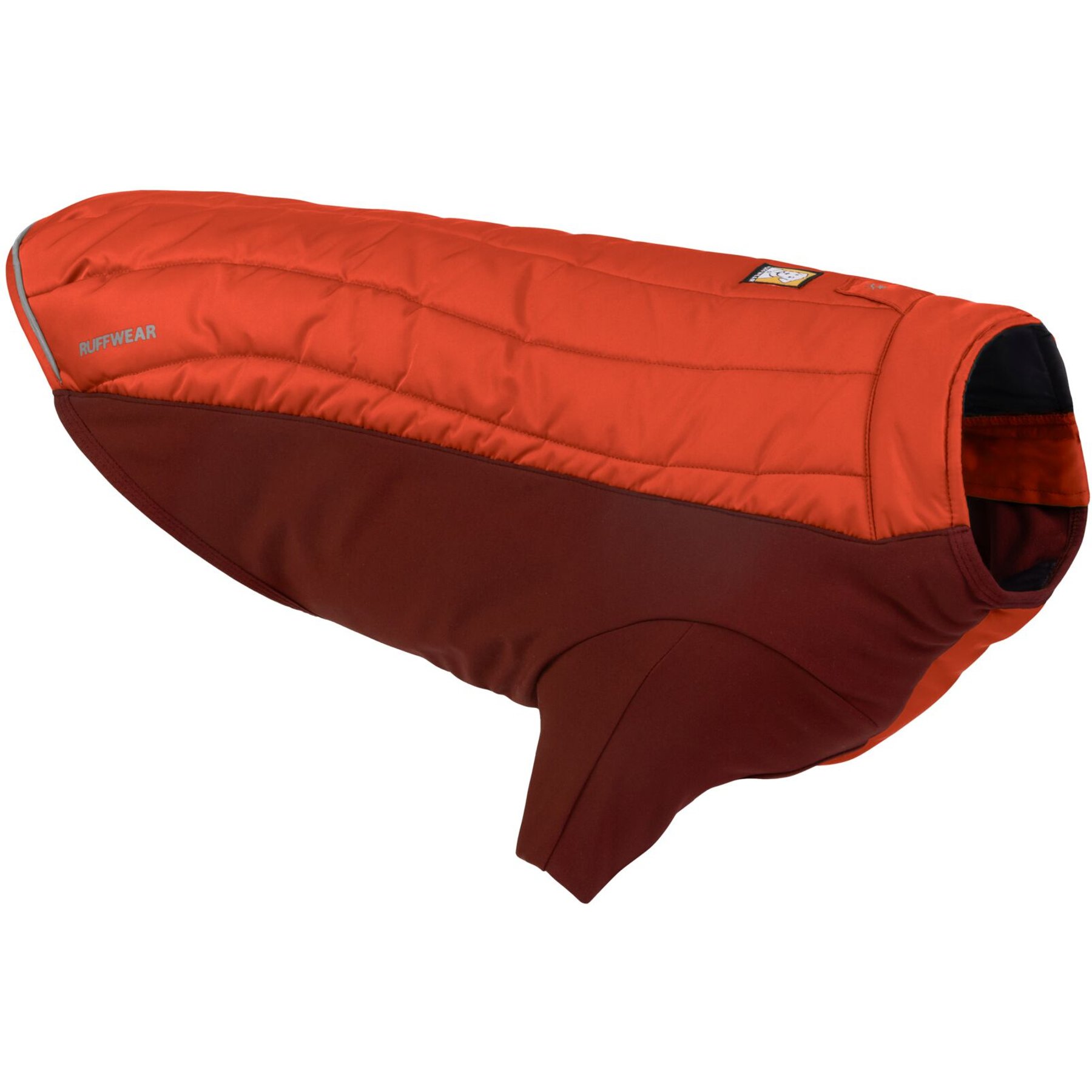 Ruffwear Powder Hound Solid Insulated Dog Jacket, Persimmon Orange, Small