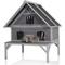 Show in main carousel: Aivituvin Wooden Outdoor Cat House with Metal Roof, Gray, Medium slide 1 of 6