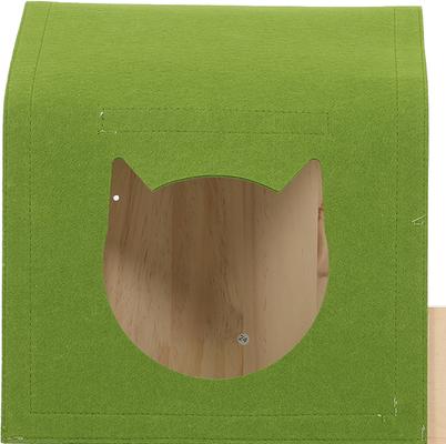 Show full view: Wooflex 21 piece Fleece Cat Wall Shelves, Beige slide 7 of 10