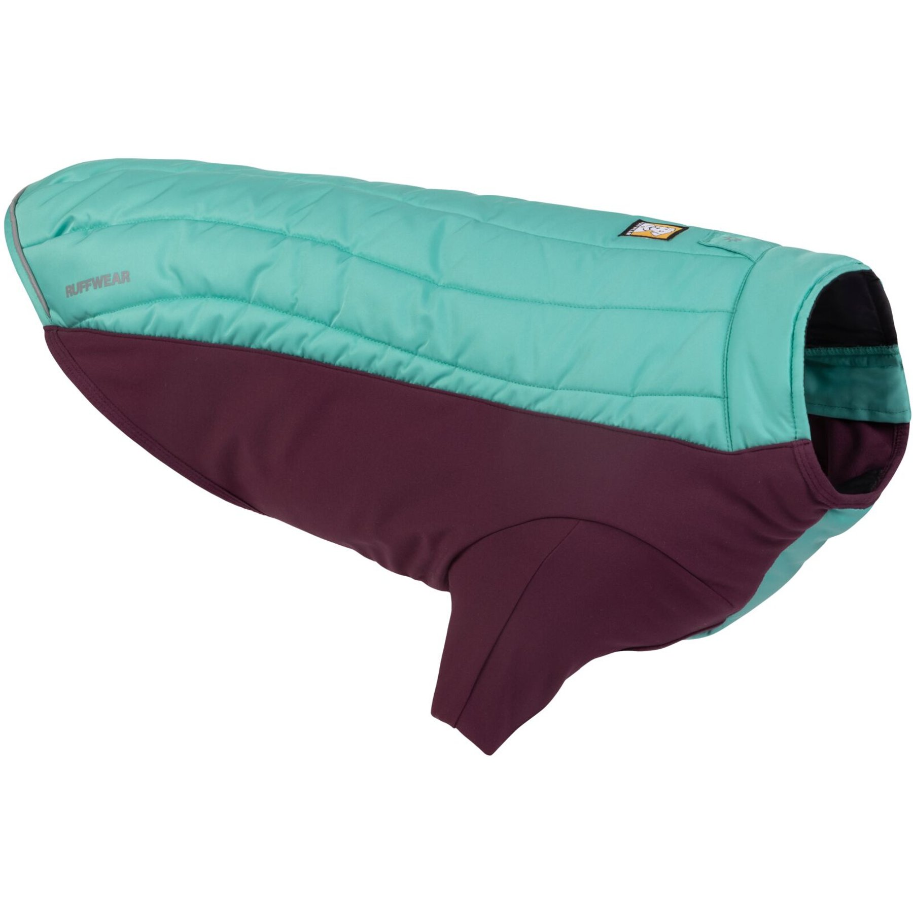 Ruffwear Powder Hound Solid Insulated Dog Jacket, Aurora Teal, XX-Small